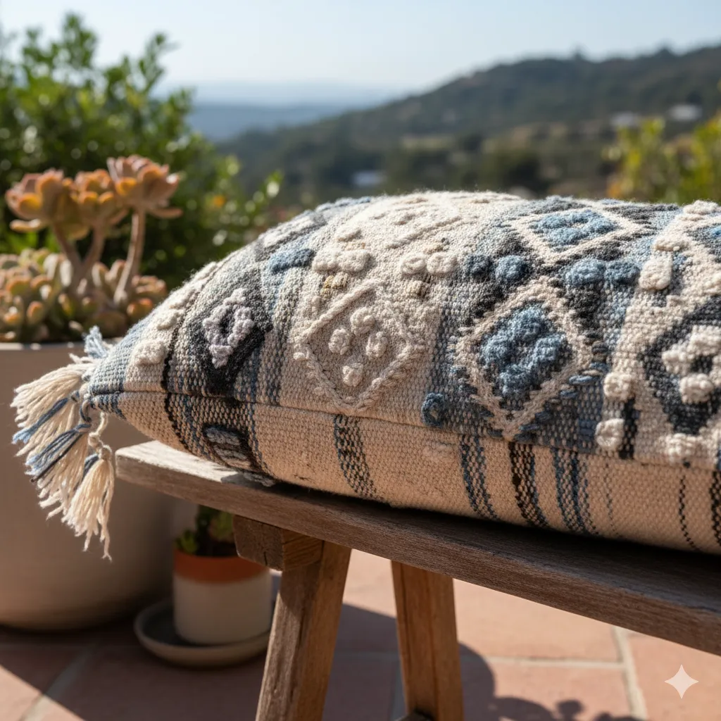 Handwoven cushion cover
